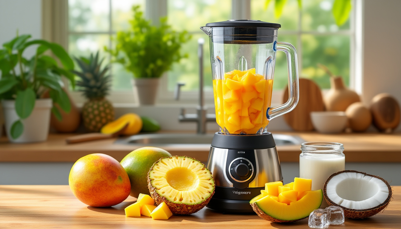 découvrez une délicieuse recette de smoothie à la mangue et ananas halal. suivez nos astuces simples pour préparer ce breuvage frais et vitaminé, parfait pour toutes les occasions. savourez un mélange exotique et healthy qui ravira vos papilles !
