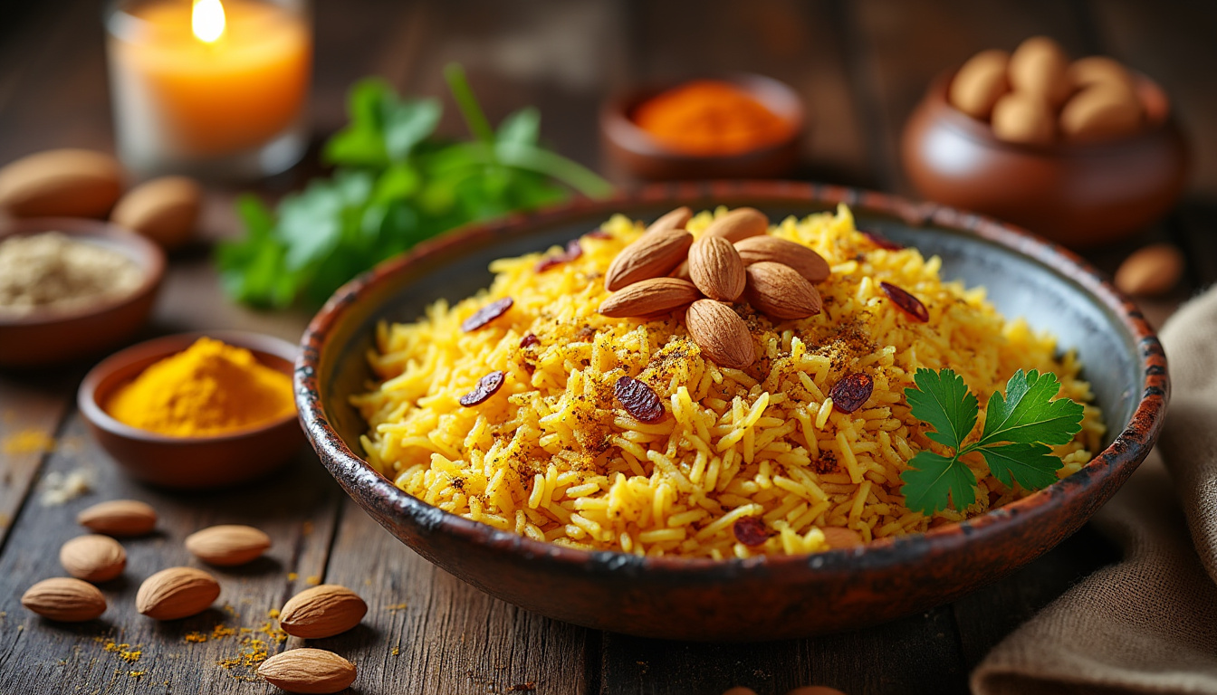 découvrez nos astuces infaillibles pour réussir un délicieux riz aux épices et amandes halal. que vous soyez novice ou expert en cuisine, cette recette savoureuse et parfumée ravira vos papilles et éblouira vos invités.