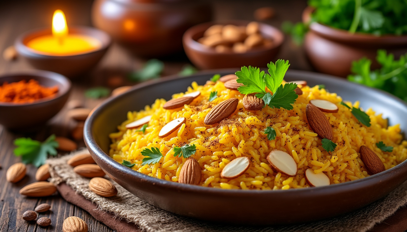 découvrez nos astuces infaillibles pour préparer un délicieux riz aux épices et amandes halal. parfait pour relever vos plats, ce guide vous permettra de maßtriser les saveurs et la texture de ce mets savoureux, idéal pour toutes vos occasions.
