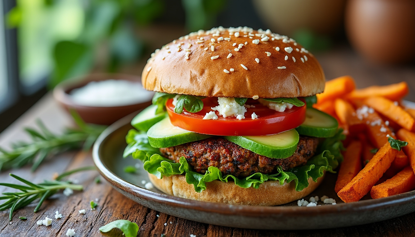découvrez une délicieuse recette de burger végétarien associant épinards et lentilles, parfaite pour un repas halal savoureux. facile à préparer, ce burger sain ravira vos papilles tout en respectant vos choix alimentaires.