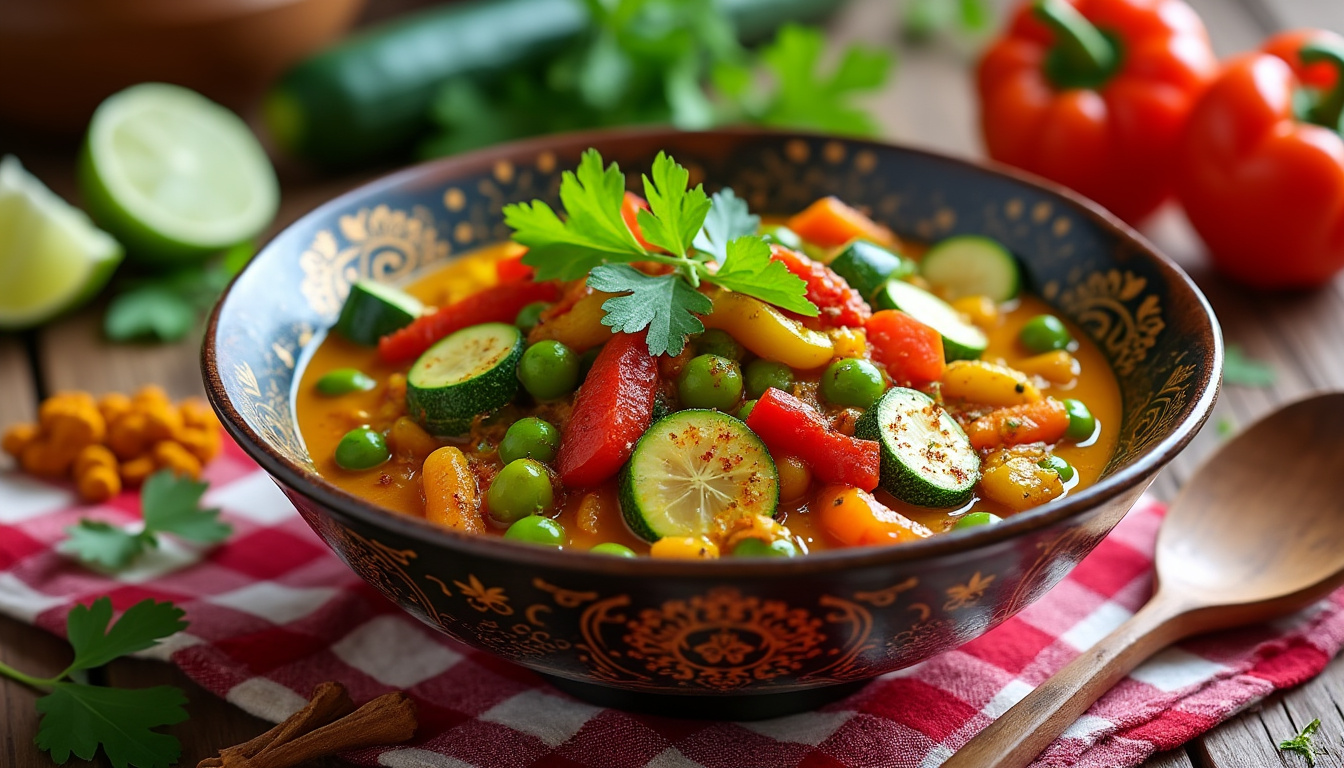 découvrez notre délicieuse recette de curry de légumes halal, parfaite pour régaler vos papilles avec des saveurs exotiques. préparez un plat coloré et nutritif en un rien de temps, idéal pour toute la famille.