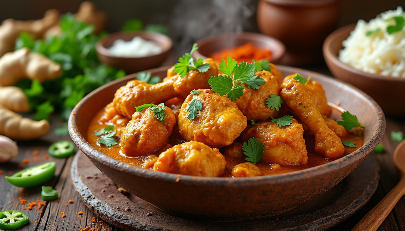 découvrez notre délicieuse recette de curry de poulet halal, savoureuse et facile à préparer. éveillez vos papilles avec des épices exotiques et un mélange parfait d'ingrédients pour un repas réconfortant et plein de saveurs. idéal pour les repas en famille ou entre amis!