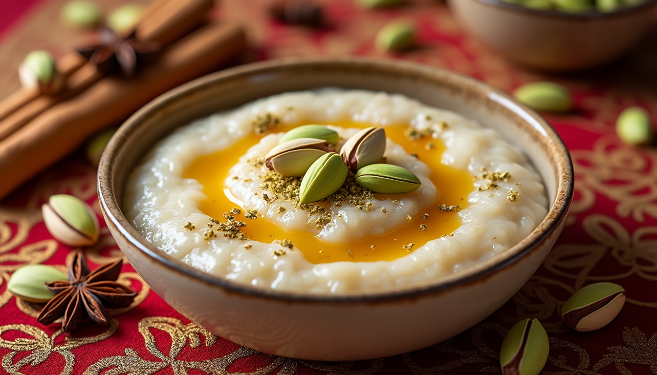 découvrez notre délicieuse recette de riz au lait halal, sublimée par la saveur unique de la cardamome. un dessert crémeux et réconfortant, parfait pour toute occasion. suivez nos étapes simples pour préparer ce régal traditionnel, adapté à tous les palais.