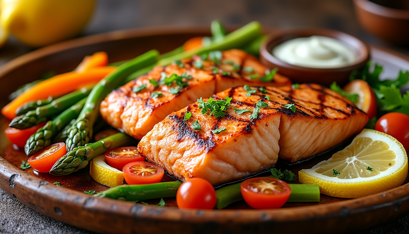 découvrez une délicieuse recette de saumon grillé halal au citron, parfaite pour un repas savoureux et sain. apprenez à préparer ce plat simple à base de saumon frais, rehaussé de jus de citron et d'épices, idéal pour impressionner vos invités ou pour un dîner en famille.