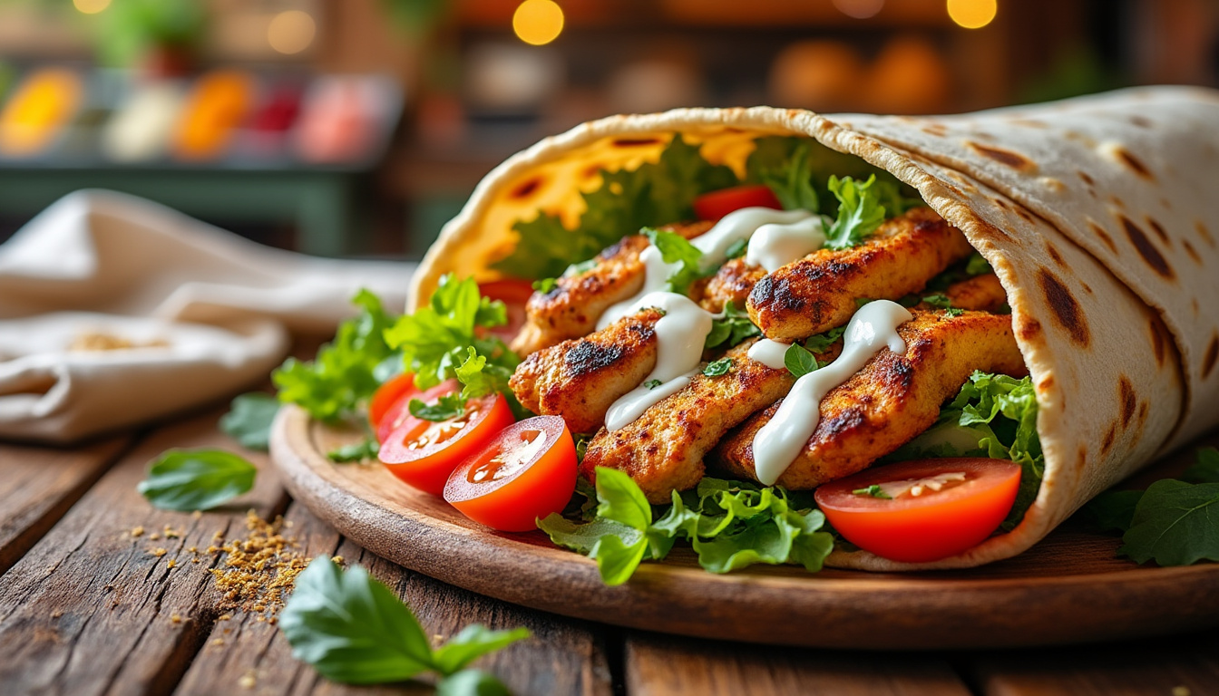 découvrez notre délicieuse recette de shawarma de poulet halal, un plat savoureux et réconfortant facile à préparer. suivez nos étapes simples pour réaliser un shawarma juteux et épicé qui ravira vos papilles et celles de vos invités. parfait pour un repas en famille ou entre amis !