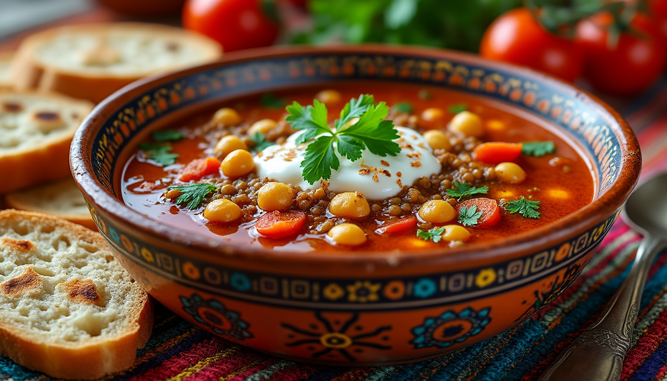 découvrez notre délicieuse recette de soupe harira marocaine halal, un plat réconfortant et savoureux, parfait pour rompre le jeûne pendant le ramadan. savourez les saveurs authentiques des épices marocaines et des ingrédients frais dans cette soupe traditionnelle, riche en nutriments et en émotions.