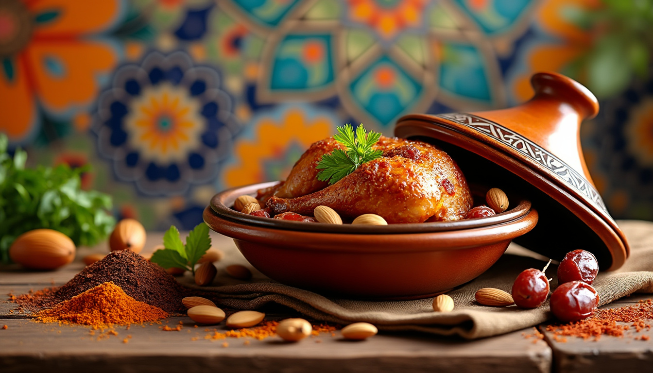 découvrez notre délicieuse recette de tajine de dinde aux dattes et amandes, un plat halal savoureux et réconfortant. parfait pour les repas en famille, ce tajine allie tendreté de la dinde, douceur des dattes et croquant des amandes pour une expérience culinaire unique.