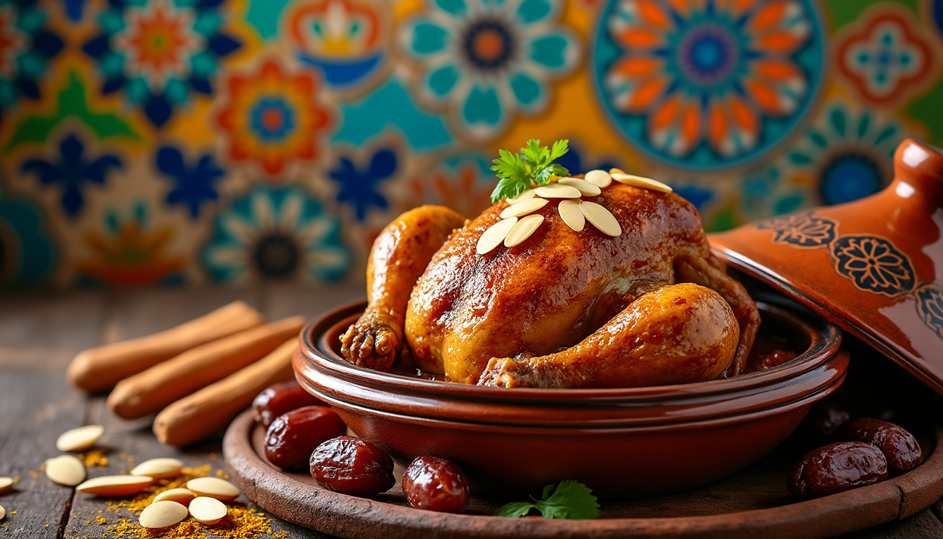 dĂ©couvrez notre dĂ©licieuse recette de tajine de dinde aux dattes et amandes, un plat halal qui allie saveurs riches et textures croquantes. idĂ©al pour vos repas en famille ou entre amis, ce tajine rĂ©chauffera vos cĆurs et Ă©merveillera vos papilles. facile Ă rĂ©aliser, suivez nos Ă©tapes et laissez-vous sĂ©duire par cette spĂ©cialitĂ© du nord de l'afrique.