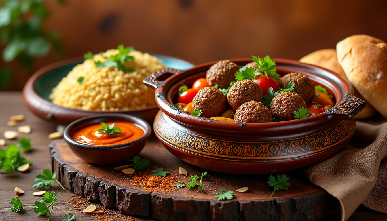 découvrez une délicieuse recette de tajine de kefta aux légumes méditerranéens halal. savourez la tendreté des boulettes de viande épicées, accompagnées d'un mélange savoureux de légumes frais. idéal pour un repas en famille ou entre amis, ce plat chaleureux ravira vos papilles avec des saveurs authentiques et aromatiques.
