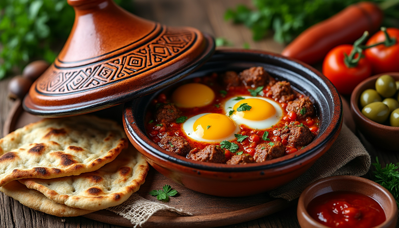 découvrez notre délicieuse recette de tajine de kefta halal aux œufs, un plat savoureux et réconfortant qui allie des boulettes de viande épicées à des œufs fondants. idéal pour impressionner vos convives et ravir vos papilles, ce tajine est facile à préparer et parfait pour toutes les occasions.