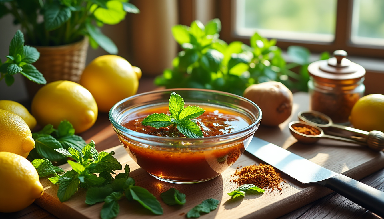découvrez nos astuces simples et savoureuses pour préparer des marinades à la menthe halal. parfaites pour rehausser vos viandes, légumes ou poissons, ces marinades apporteront fraîcheur et originalité à vos plats. suivez nos conseils et épatez vos convives avec des recettes délicieuses et adaptées à tous les goûts !
