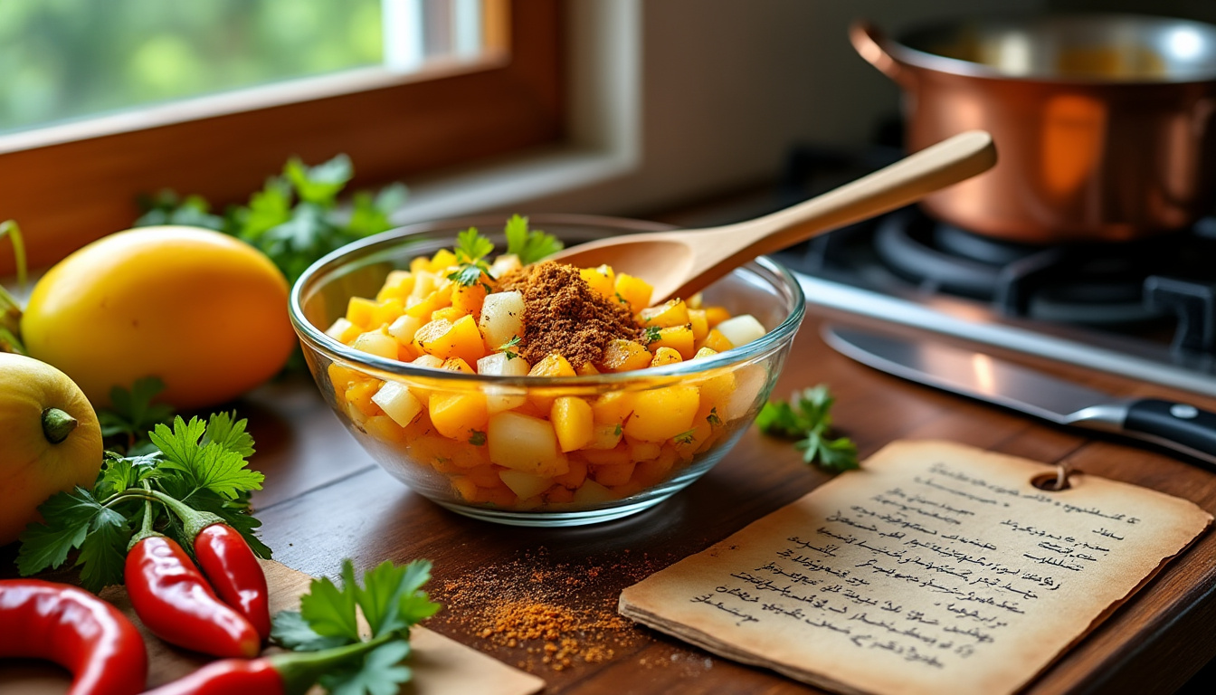 découvrez notre astuce simple et délicieuse pour préparer un chutney de mangue halal. parfait pour accompagner vos plats ou vos apéritifs, ce chutney sucré et épicé saura ravir vos papilles et apporter une touche d'exotisme à vos repas.