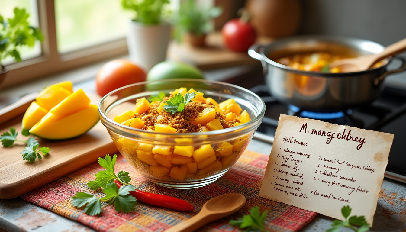 découvrez notre délicieuse astuce pour préparer un chutney de mangue halal, parfait pour accompagner vos plats et ajouter une touche sucrée et épicée à vos repas. suivez nos conseils simples et savoureux pour préparer ce condiment irrésistible!