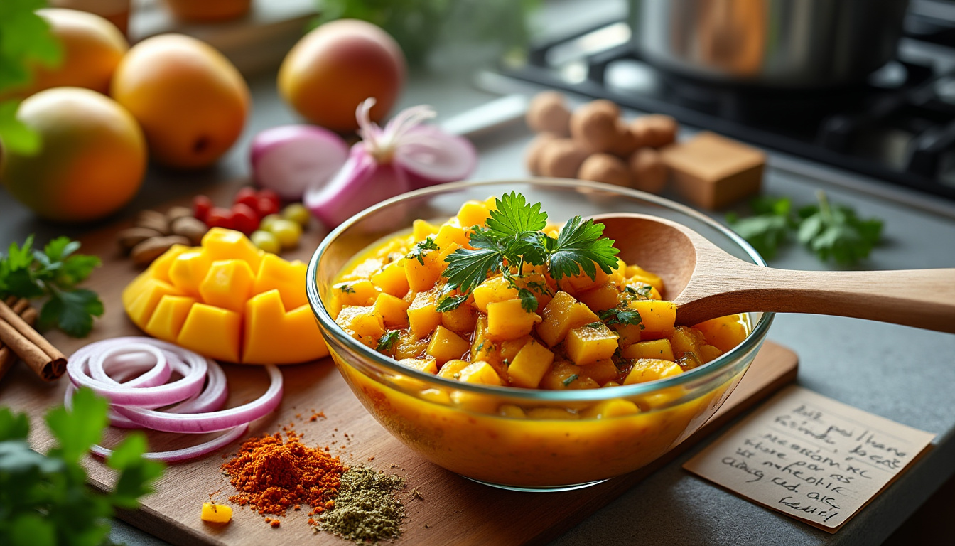 découvrez notre astuce facile pour préparer un chutney de mangue halal savoureux et authentique. idéal pour accompagner vos plats, ce chutney ajoutera une touche exotique à votre table. suivez nos conseils pour réussir cette délicieuse recette.