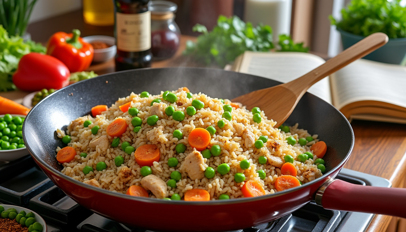 découvrez nos astuces infaillibles pour préparer un délicieux riz frit halal, savoureux et facile à réaliser. parfait pour un repas rapide ou un accompagnement coloré, ce plat vous séduira par ses saveurs exotiques et sa texture irrésistible.