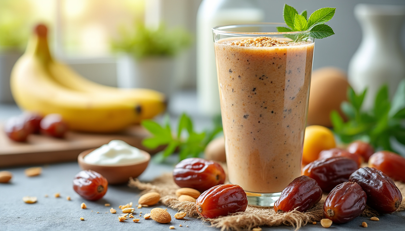 découvrez notre astuce facile pour préparer un délicieux smoothie aux dattes halal. savourez une boisson crémeuse et nutritive, parfaite pour vos petits-déjeuners ou en-cas sains. suivez nos conseils pour allier goût et bien-être !