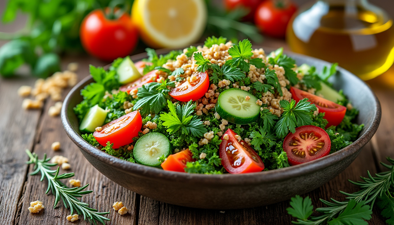 découvrez notre astuce simple et rapide pour préparer un délicieux taboulé frais halal ! avec des ingrédients sains et savoureux, apprenez à réaliser ce plat incontournable qui fera le bonheur de vos repas estivaux. idéal pour vos barbecues ou pique-niques.