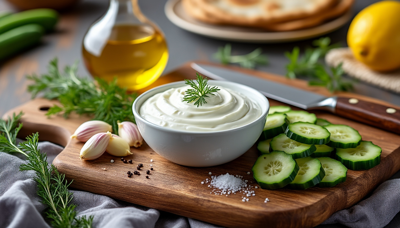 découvrez notre astuce facile pour préparer une délicieuse sauce tzatziki halal. parfaite pour accompagner vos plats, cette recette simple vous dévoile les secrets d'un tzatziki crémeux et plein de saveurs. idéal pour vos repas en famille ou entre amis !