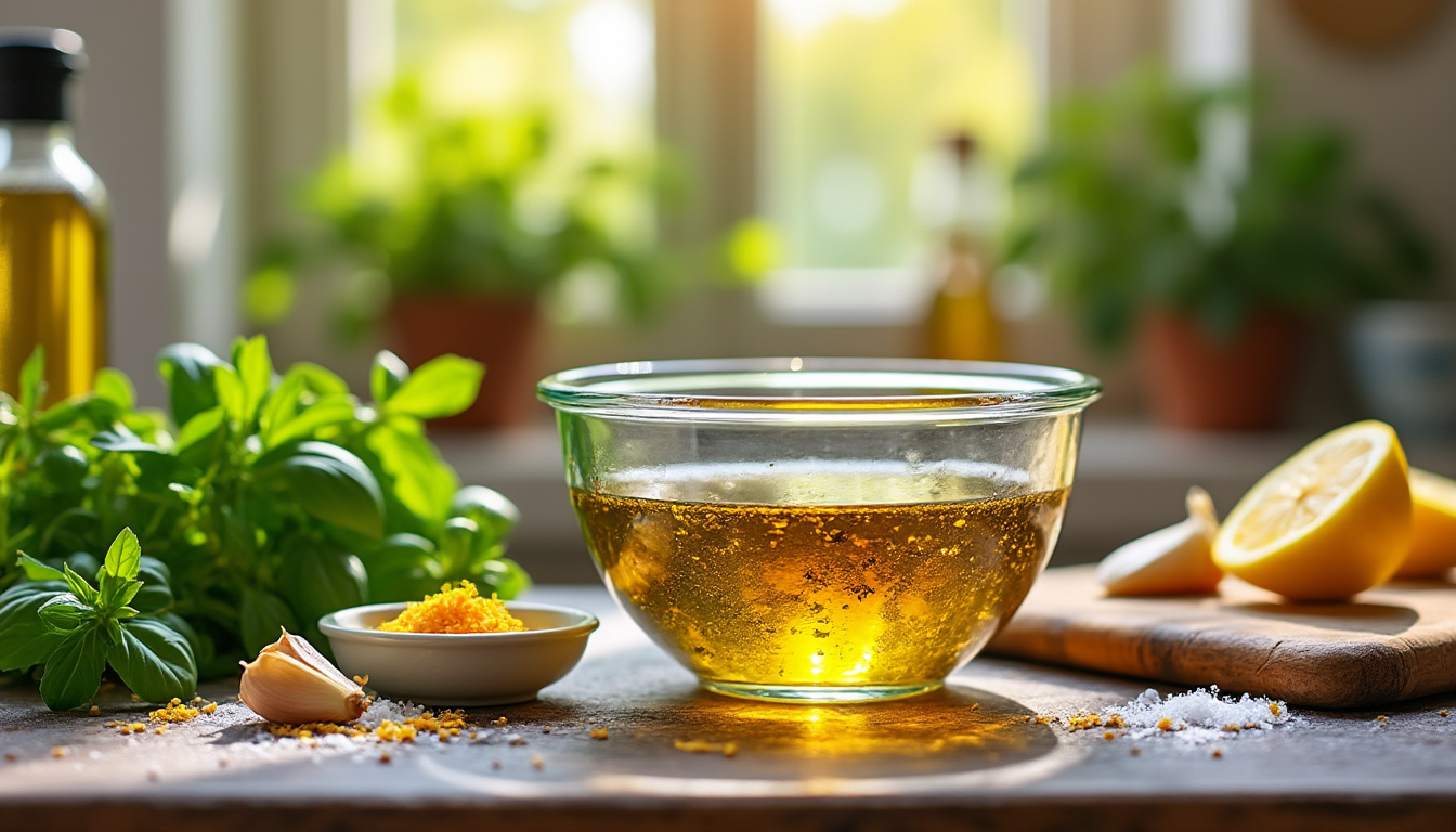 découvrez notre astuce simple et rapide pour préparer une vinaigrette maison halal délicieuse. parfaite pour rehausser vos salades et accompagner vos plats, suivez nos conseils pour une recette saine et savoureuse, respectant les principes halal.
