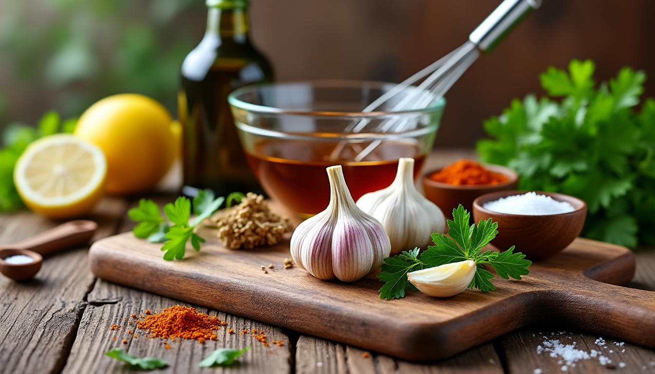 découvrez notre astuce infaillible pour préparer une délicieuse marinade à l'ail halal qui sublimera vos viandes et légumes. facile à réaliser, cette recette ajoutera une touche savoureuse et authentique à vos plats. parfait pour vos barbecues et repas en famille !