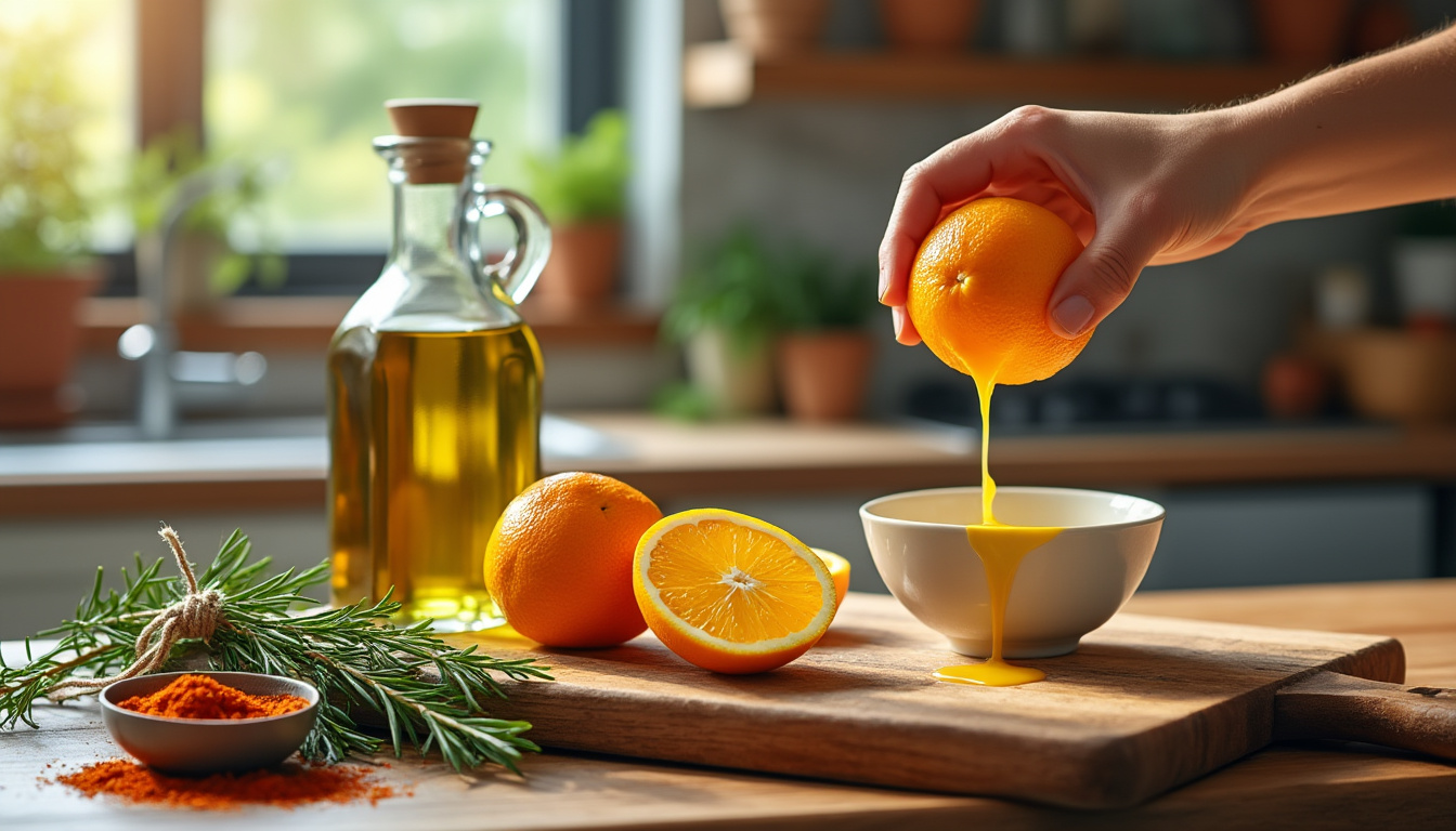 découvrez notre astuce infaillible pour réaliser une marinade à l'orange halal, parfaite pour sublimer vos viandes et poissons. apprenez à marier les saveurs citrus avec des épices délicieuses pour une recette qui ravira vos convives et respectera vos valeurs.