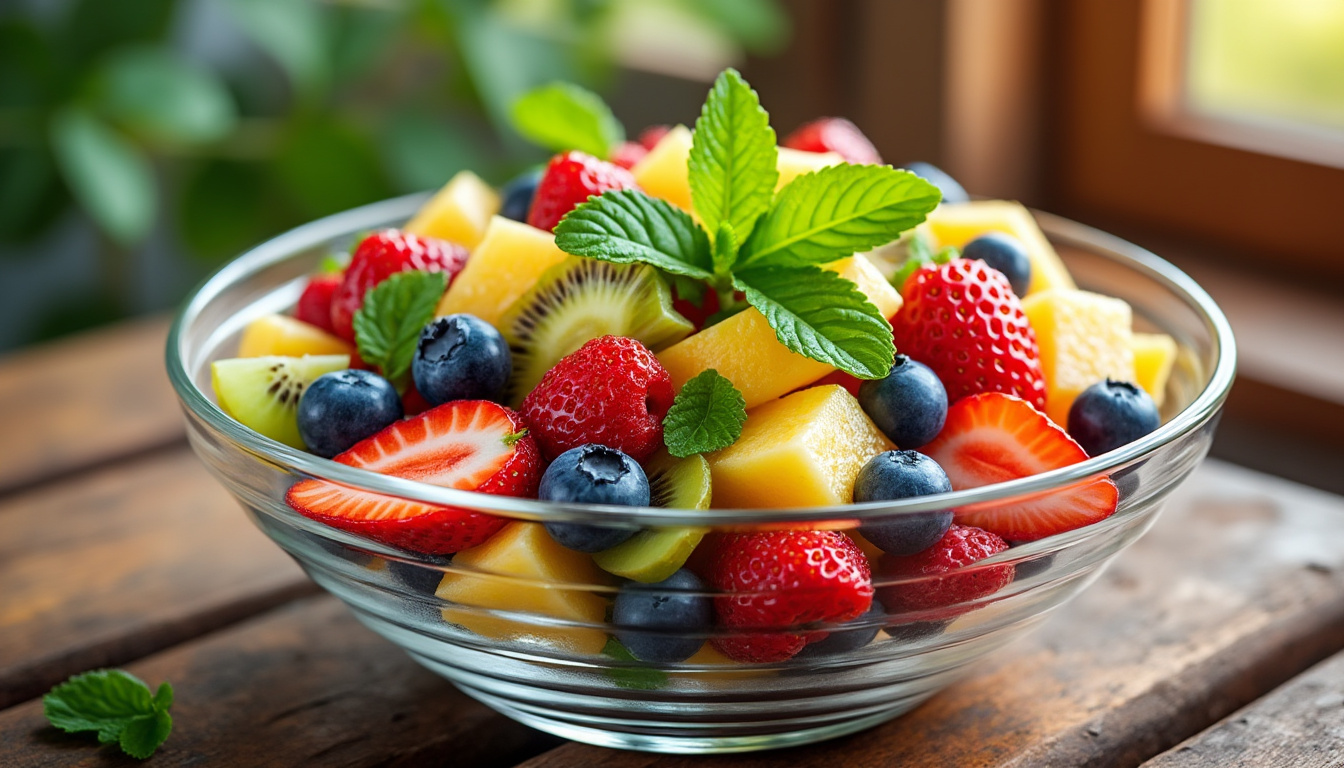 découvrez notre délicieuse astuce pour préparer une salade de fruits à la menthe, garantie halal. fraîcheur et saveurs s'entremêlent pour un dessert sain et coloré, idéal pour toutes vos occasions. laissez-vous séduire par cette recette facile et rapide à réaliser !