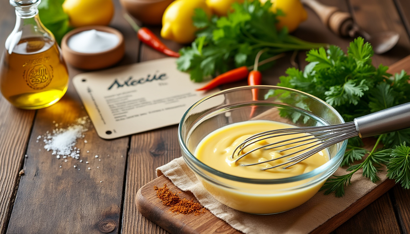 découvrez nos astuces infaillibles pour préparer une délicieuse mayonnaise maison halal. facile à réaliser, cette recette vous permettra d'ajouter une touche savoureuse à vos plats tout en respectant vos principes alimentaires. suivez nos conseils pour obtenir une mayonnaise parfaitement onctueuse et savoureuse.