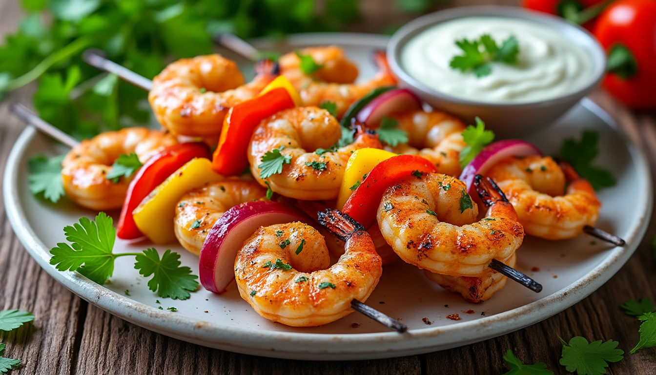découvrez notre délicieuse recette de brochettes de crevettes halal, parfaite pour vos barbecues et repas en famille. simple à préparer, savoureuse et pleine de saveurs, cette recette fera le bonheur de vos invités. suivez nos étapes faciles pour une cuisine festive et respectueuse des traditions.