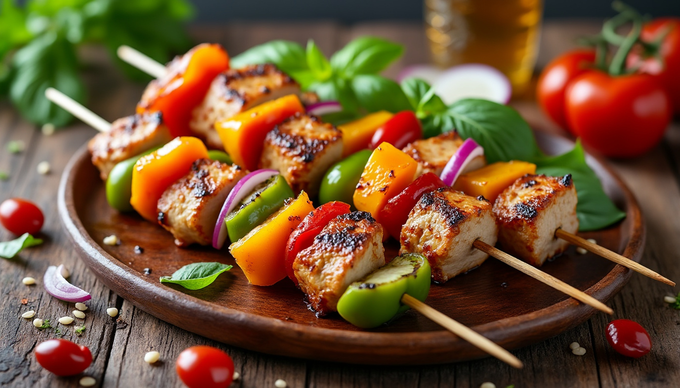 découvrez notre délicieuse recette de brochettes de dinde halal, parfaite pour vos barbecues ou repas en famille. faciles à préparer et pleines de saveurs, ces brochettes raviront les papilles de tous vos invités. suivez nos conseils pour réussir à coup sûr ce plat qui allie tendreté et goût !