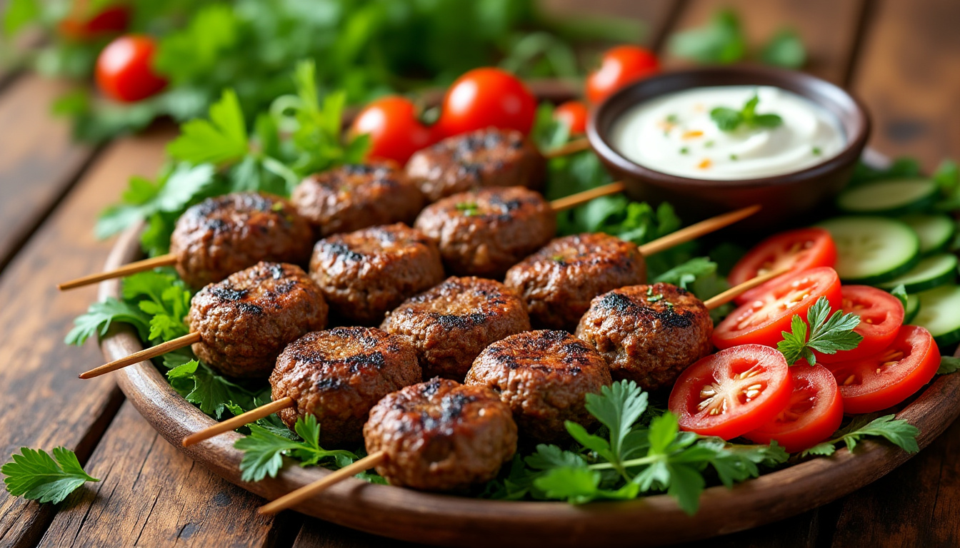 découvrez notre délicieuse recette de brochettes de kefta d’agneau halal, marquées par des épices savoureuses et une cuisson parfaite. idéales pour vos barbecues ou repas en famille, ces brochettes apporteront une touche d'exotisme à votre table.