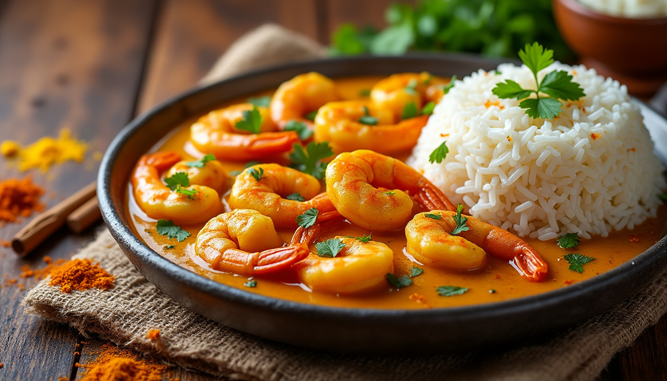 découvrez une délicieuse recette de curry de crevettes halal, alliant saveurs épicées et ingrédients frais. idéale pour un repas réconfortant et savoureux, cette recette facile à réaliser ravira vos convives. préparez un plat plein de couleurs et de goûts, parfait pour toute occasion!