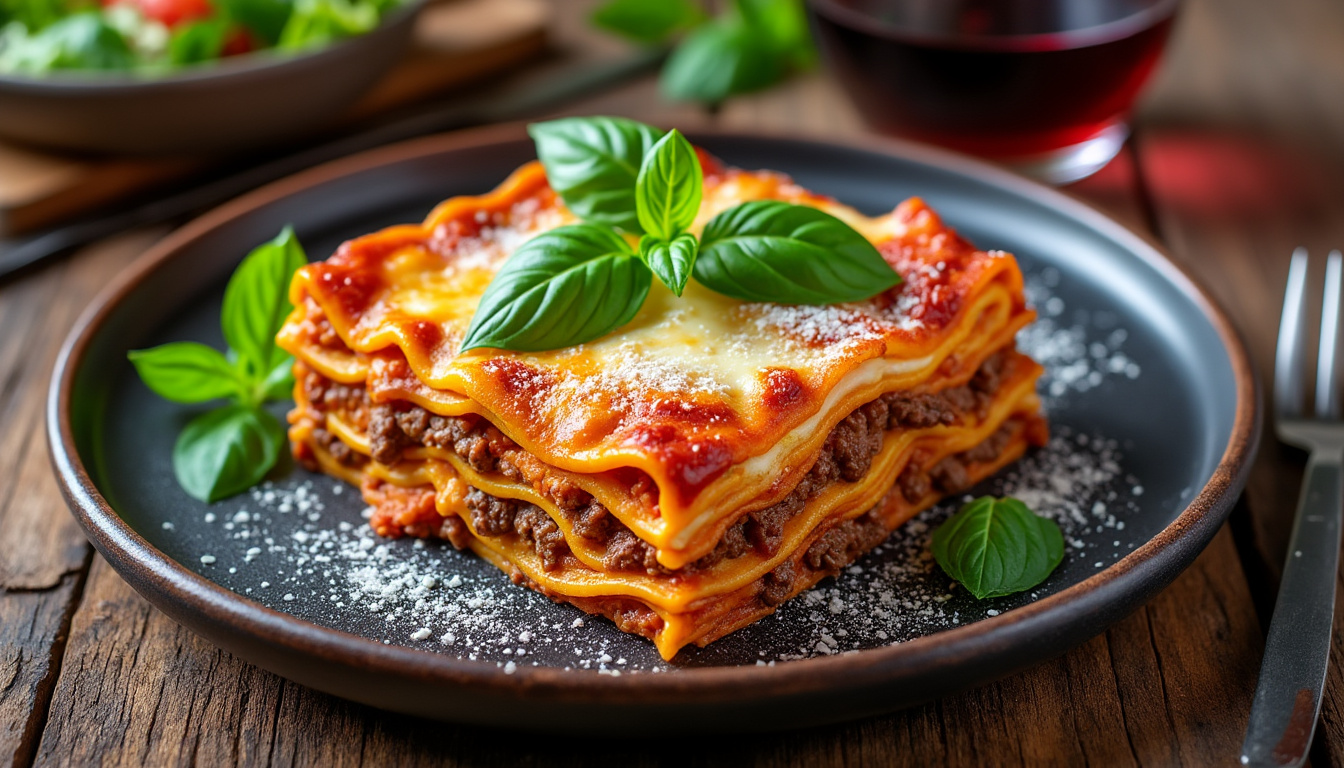 découvrez notre délicieuse recette de lasagnes halal au bœuf, un plat savoureux et réconfortant qui ravira vos convives. faciles à préparer, ces lasagnes sont parfaites pour un repas en famille ou entre amis. suivez nos étapes simples et épatez vos proches avec ce classique de la cuisine italienne revisité selon les règles halal.
