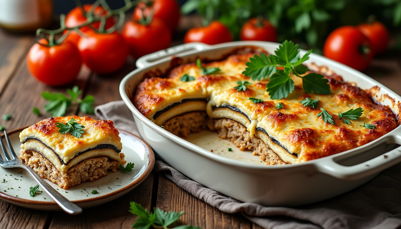 découvrez notre délicieuse recette de moussaka halal au poulet, un plat savoureux qui allie tendreté de la viande et arômes méditerranéens. parfaite pour un repas en famille ou entre amis, cette moussaka va régaler vos papilles tout en respectant les principes halal.