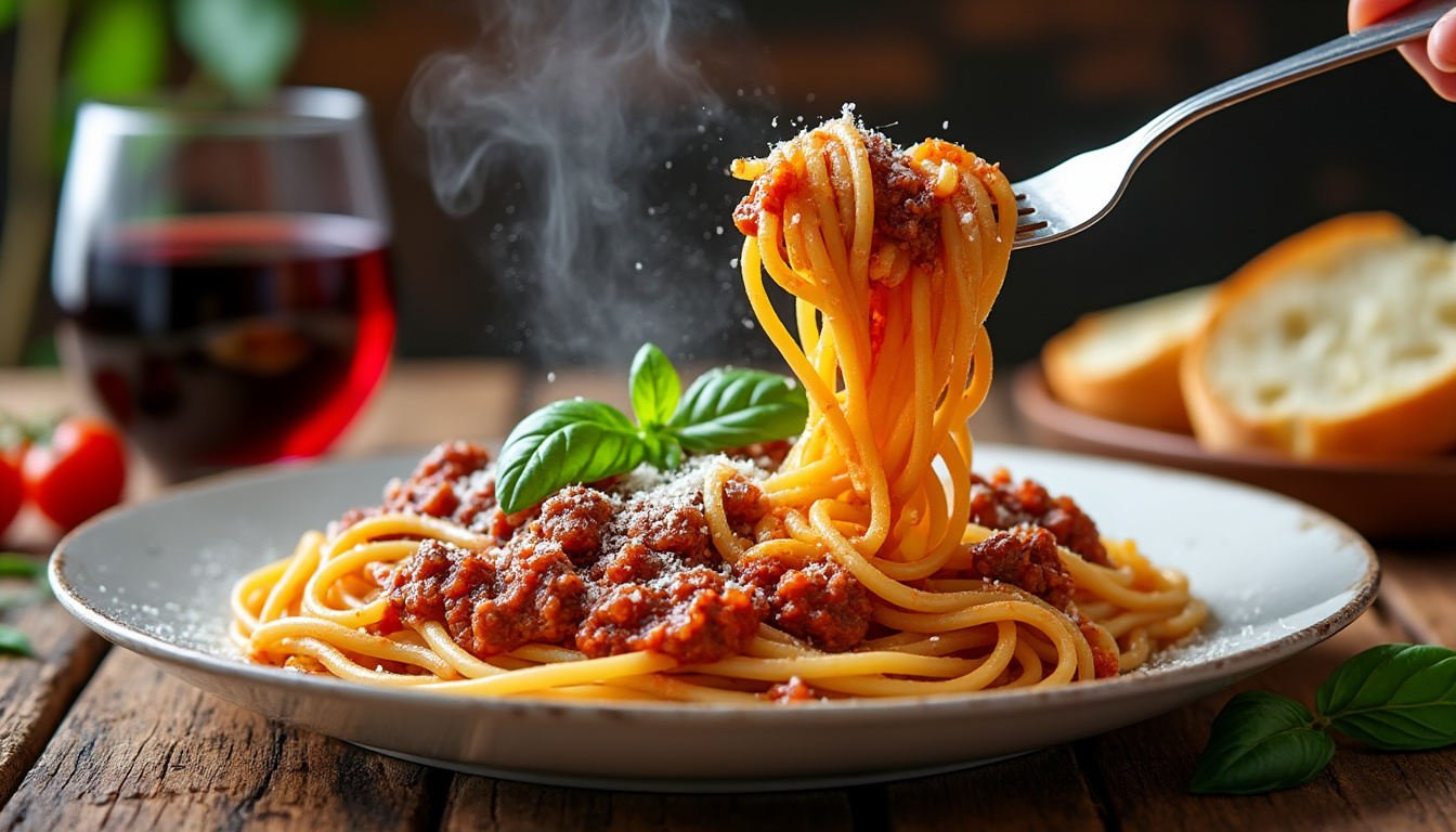 découvrez notre délicieuse recette de pâtes à la bolognaise halal, parfaite pour un repas réconfortant et savoureux. suivez nos étapes simples pour préparer ce plat classique avec des ingrédients halal, idéal pour toute la famille. bon appétit !