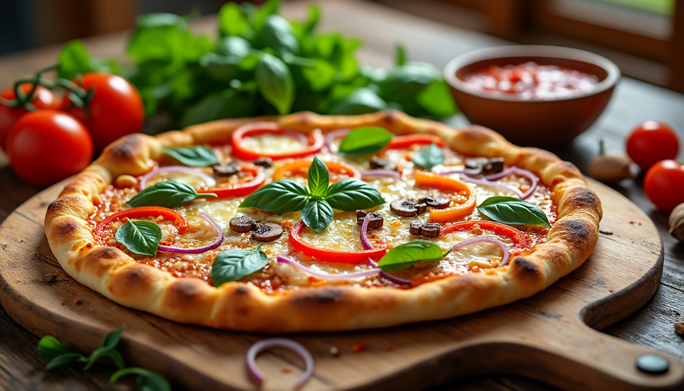 découvrez notre délicieuse recette de pizza végétarienne halal, alliant fraîcheur des légumes et saveurs exquises. idéale pour régaler vos convives, cette recette simple et rapide vous permettra de savourer une pizza savoureuse tout en respectant vos valeurs alimentaires.