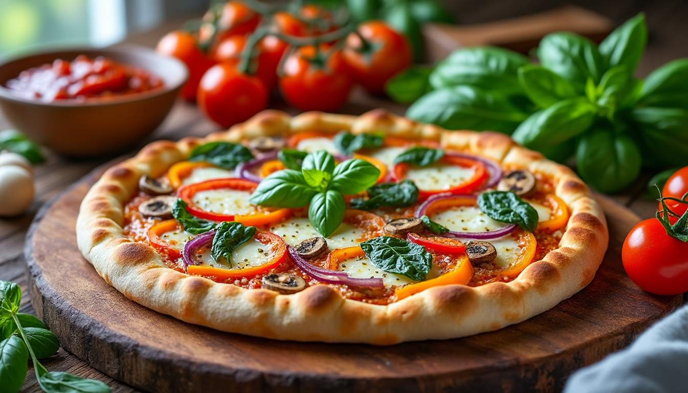 découvrez notre délicieuse recette de pizza végétarienne halal, facile à préparer et pleine de saveurs. idéale pour les repas en famille ou entre amis, cette pizza ravira les papilles des amateurs de cuisine saine. suivez nos étapes simples pour un plat savoureux et respectueux de vos choix alimentaires.
