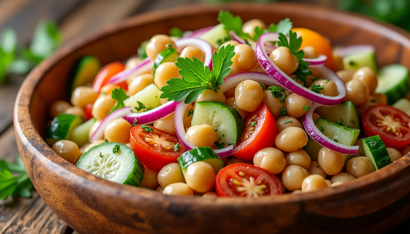 découvrez une délicieuse recette de salade de pois chiches halal, pleine de saveurs et de fraîcheur. parfaite pour un repas équilibré ou un accompagnement coloré, cette recette simple et rapide ravira vos papilles tout en respectant vos valeurs alimentaires.
