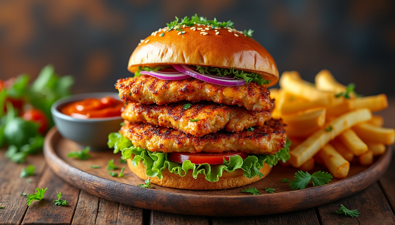 découvrez une délicieuse recette de sandwich de poulet halal épicé, parfaite pour les amateurs de saveurs audacieuses. ce plat savoureux allie tendreté du poulet mariné à des épices envoûtantes, le tout entre deux tranches de pain croustillant. facile à préparer, il saura ravir vos papilles et impressionner vos invités.