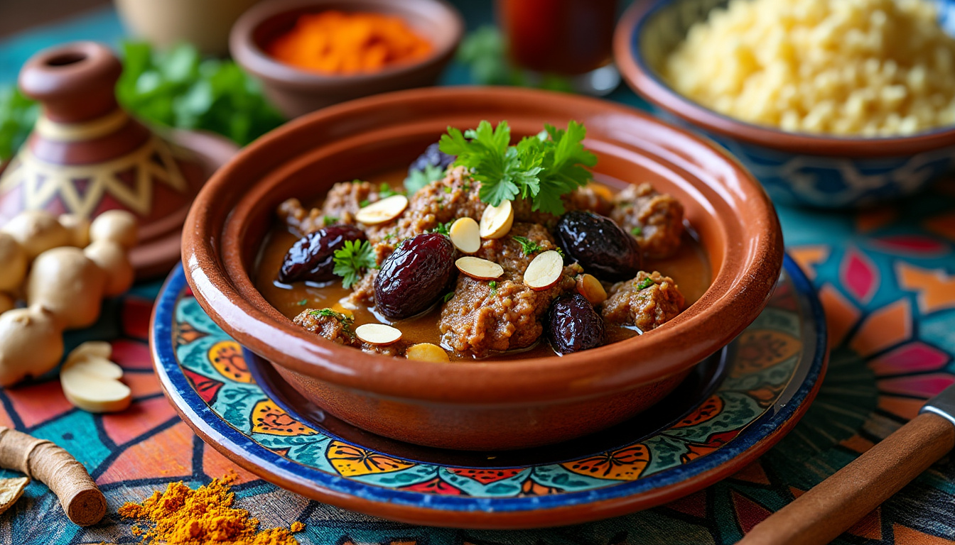 découvrez notre délicieuse recette de tajine d’agneau halal aux pruneaux, un plat savoureux alliant tendreté de la viande et douceur des fruits secs. parfait pour un repas en famille ou entre amis, ce tajine régalera vos convives avec ses épices envoûtantes et ses arômes irrésistibles.
