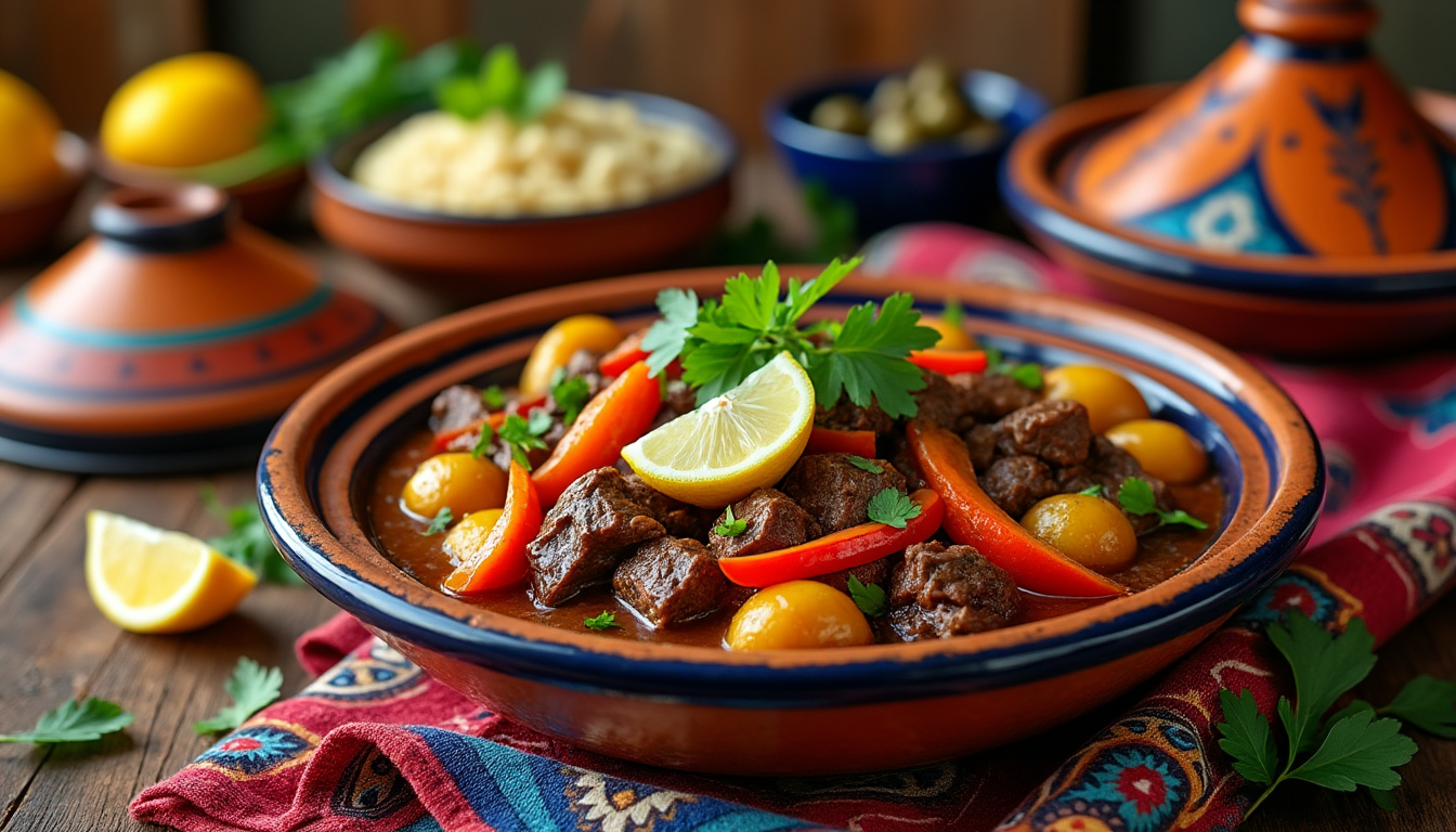 découvrez notre délicieuse recette de tajine de bœuf halal aux légumes d'hiver. un plat réconfortant et savoureux, alliant tendreté de la viande et richesse des légumes de saison. parfait pour réchauffer vos soirées d'hiver !