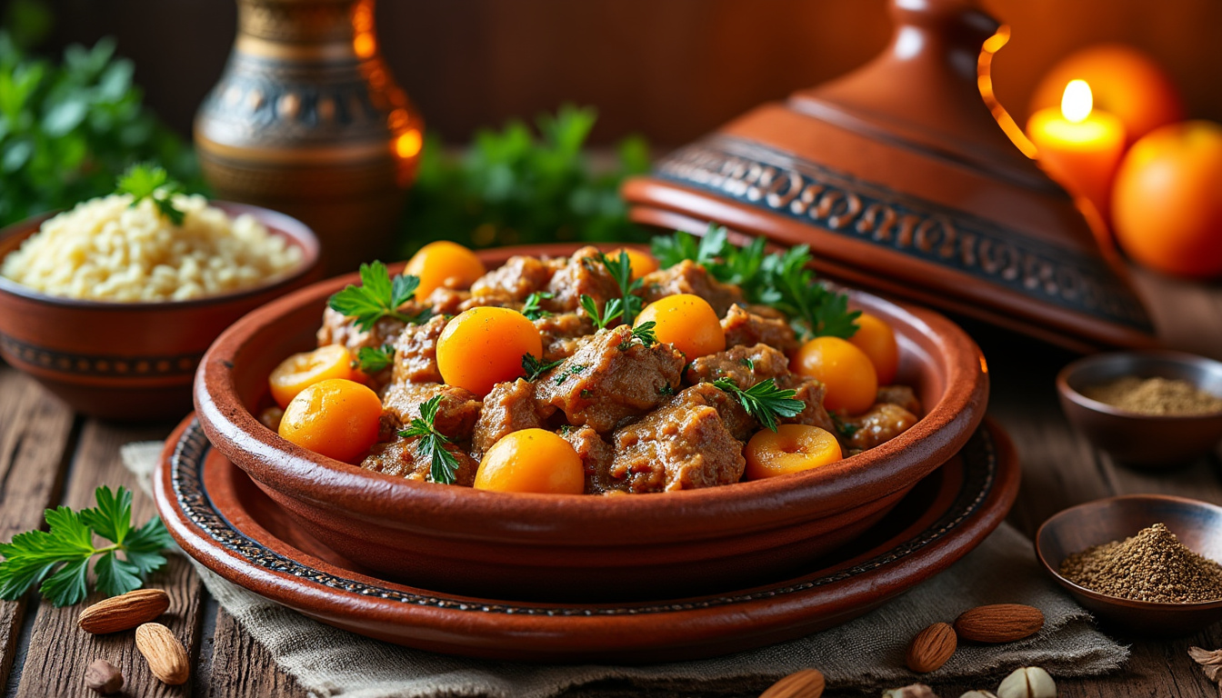 découvrez une délicieuse recette de tajine de dinde aux abricots et amandes, savamment épicée et préparée dans le respect des traditions halal. idéale pour un repas convivial, ce plat allie la tendreté de la viande aux saveurs sucrées des fruits secs. parfait pour émerveiller vos convives !