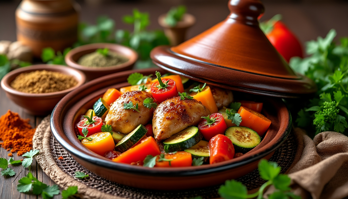 découvrez notre délicieuse recette de tajine de dinde aux légumes caramélisés halal. un plat savoureux qui allie tendreté de la viande et douceur des légumes, parfait pour vos repas en famille ou entre amis. suivez nos étapes simples pour réaliser ce mets plein de saveurs !