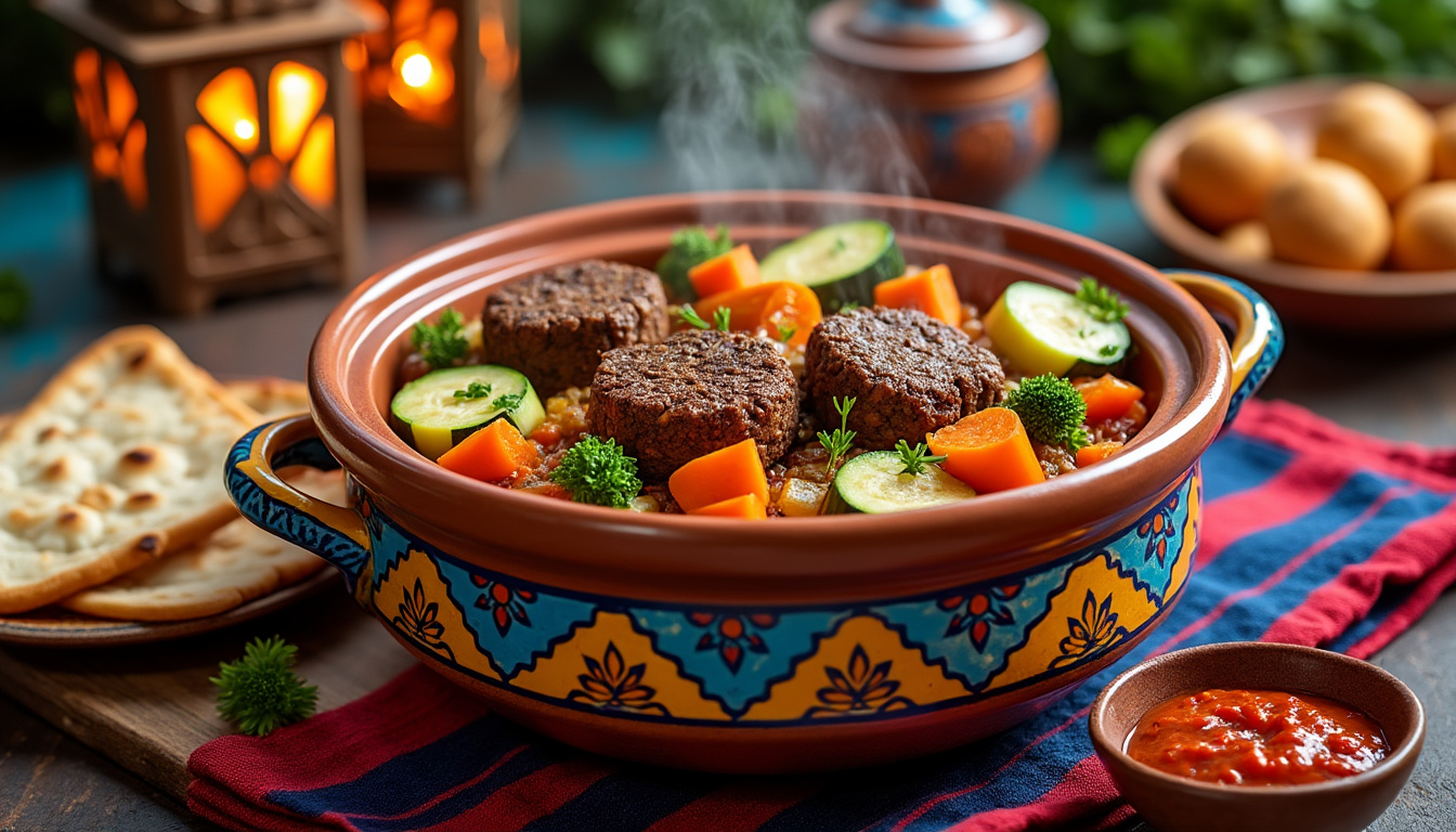 découvrez notre délicieuse recette de tajine de kefta aux légumes d'hiver halal. savourez un plat réconfortant, plein de saveurs et de couleurs, parfait pour réchauffer vos soirées d'hiver. idéal pour partager en famille ou entre amis.