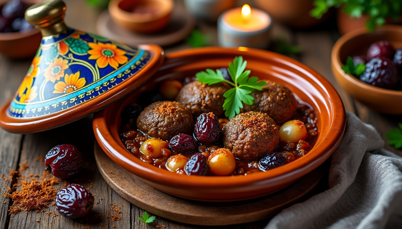 découvrez notre délicieuse recette de tajine de kefta aux pruneaux halal, une harmonie parfaite de saveurs sucrées et salées. idéale pour vos repas en famille ou entre amis, cette préparation gourmande ravira vos papilles tout en respectant vos traditions culinaires. suivez nos étapes simples pour réaliser ce plat marocain incontournable.