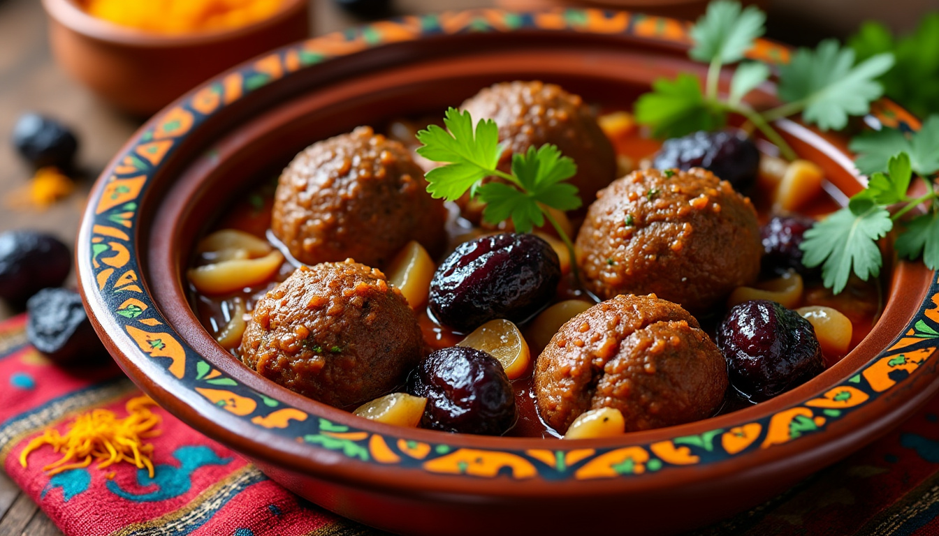 découvrez notre délicieuse recette de tajine de kefta aux pruneaux halal, un plat savoureux alliant tendreté de la viande hachée et douceur des pruneaux. idéale pour vos repas en famille ou entre amis, cette recette allie tradition et modernité pour un moment de partage inoubliable.