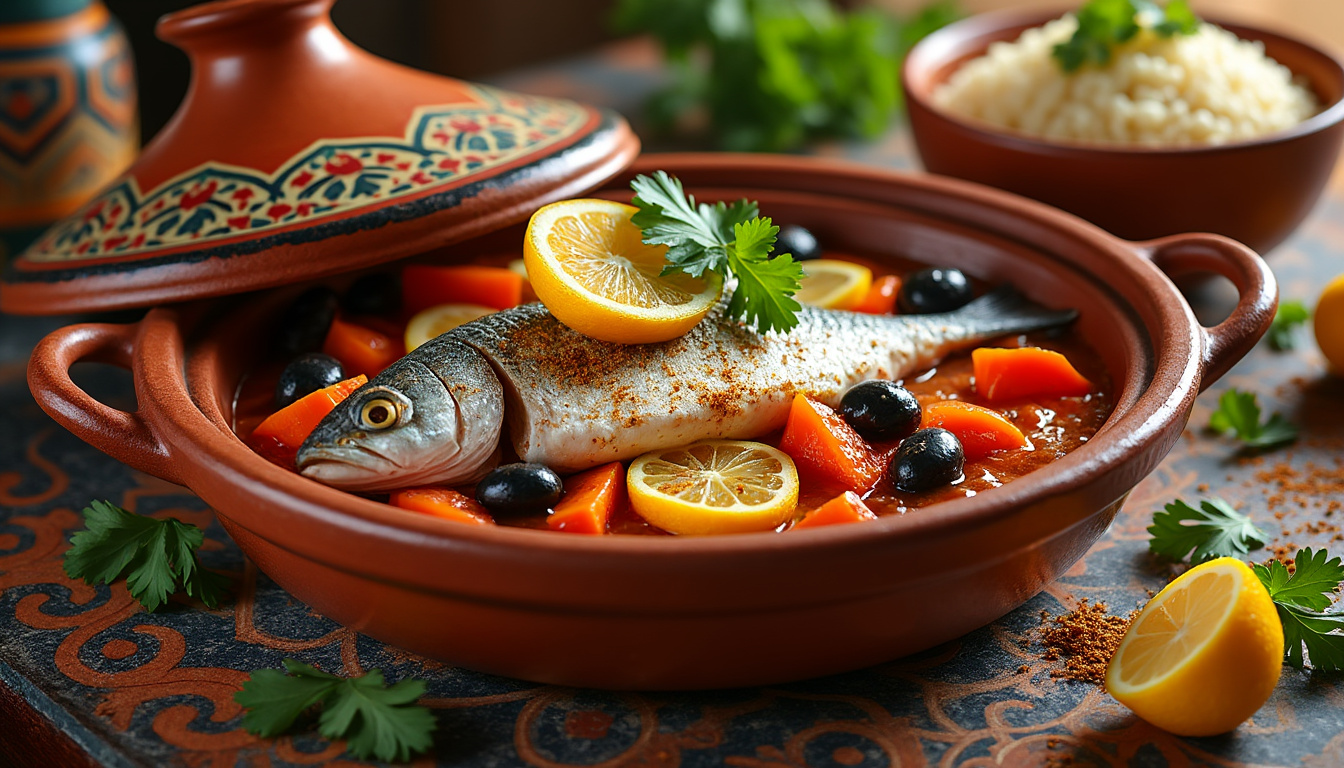 découvrez notre délicieuse recette de tajine de poisson halal aux citrons confits. un plat savoureux qui allie des épices exotiques et des ingrédients frais pour une expérience culinaire inoubliable. parfait pour vos repas en famille ou entre amis!