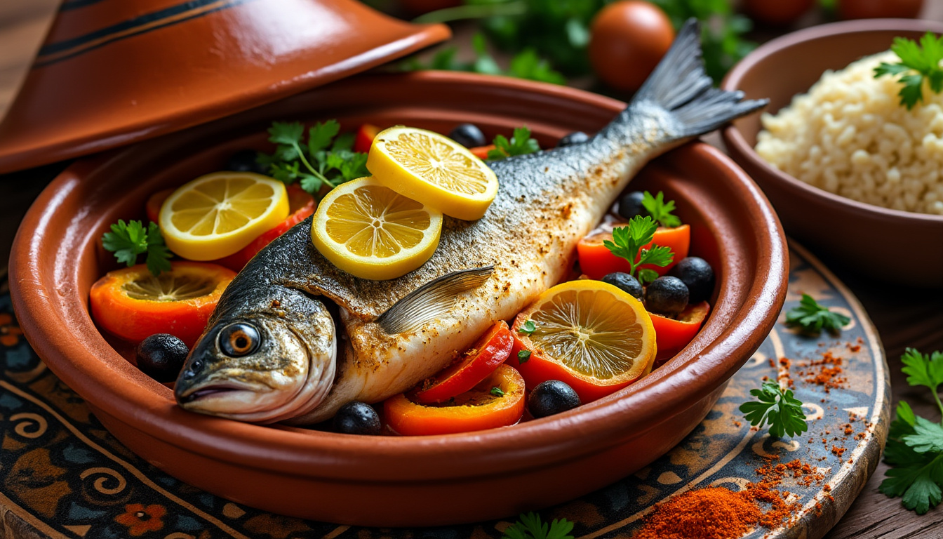 découvrez une délicieuse recette de tajine de poisson halal aux citrons confits. un plat savoureux alliant les saveurs marines et les agrumes, idéal pour régaler vos convives lors de vos repas en famille ou entre amis. facile à préparer, ce tajine saura apporter une touche d'exotisme à votre table.