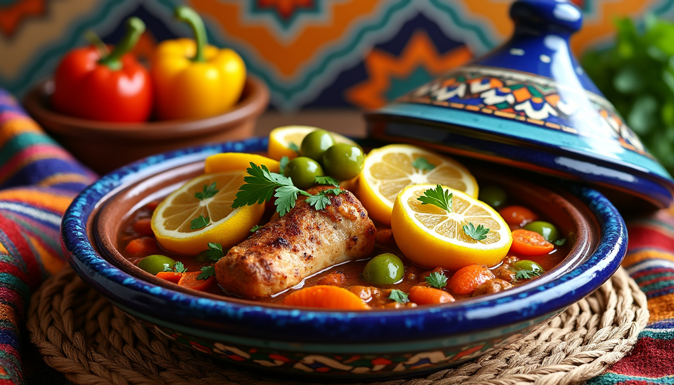 découvrez notre délicieuse recette de tajine de poulet aux citrons confits halal, un plat savoureux et parfumé qui allie tendreté du poulet et zeste de citron pour une expérience culinaire inoubliable.
