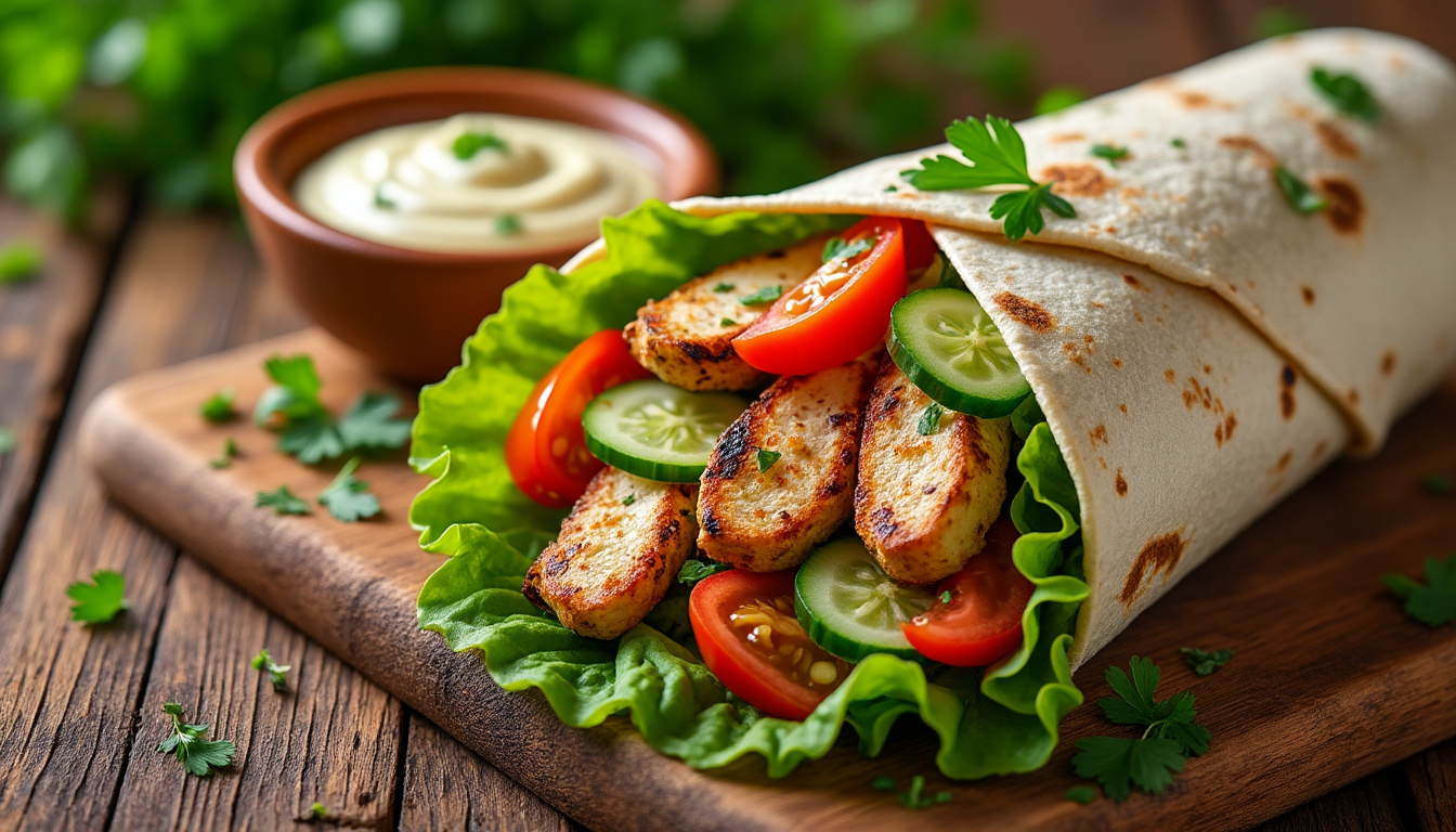 découvrez une délicieuse recette de wrap de poulet halal, parfaite pour un repas rapide et savoureux. facile à préparer, ce wrap allie des ingrédients frais et sains pour un goût inégalé. idéal pour toute la famille, cette recette saura vous séduire à chaque bouchée.