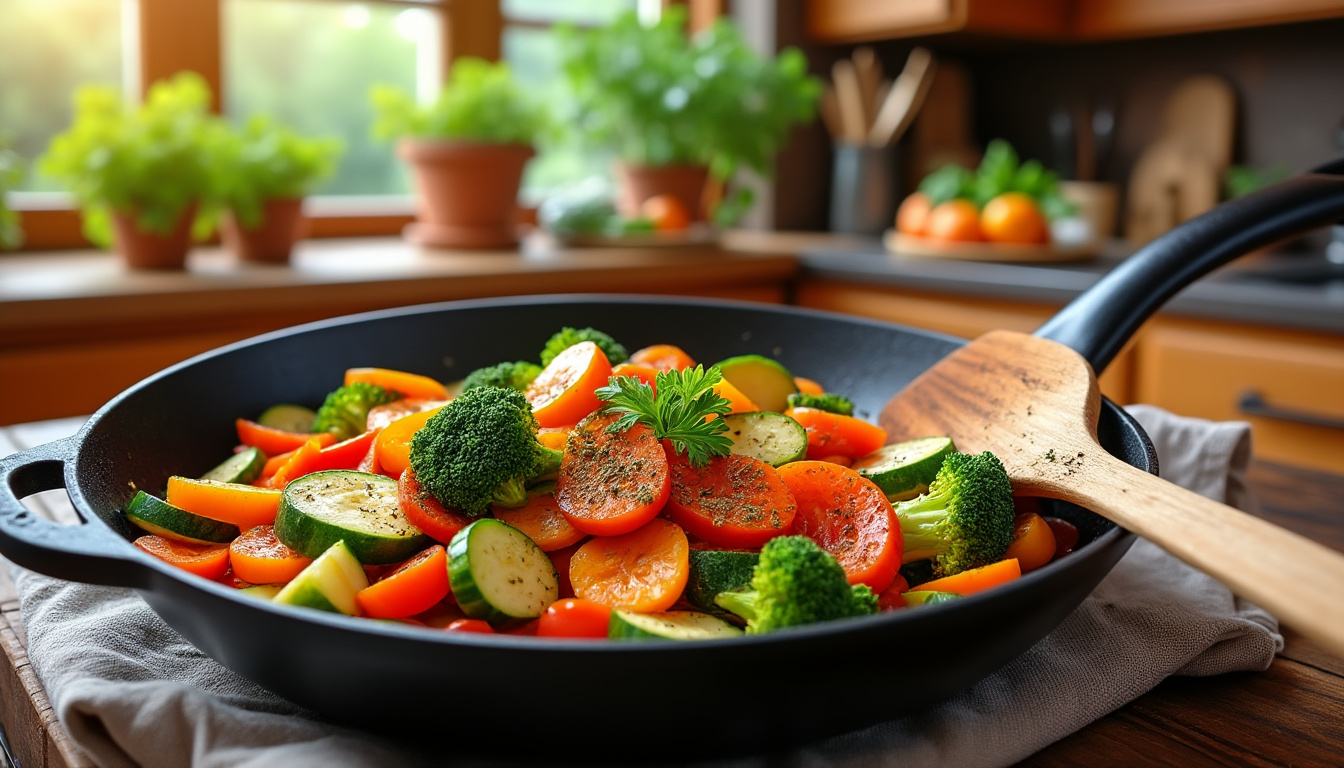 découvrez nos astuces pour préparer des légumes sautés savoureux aux épices halal. transformez des ingrédients simples en plats délicieux et riches en saveurs, parfaits pour accompagner vos repas en toute simplicité.